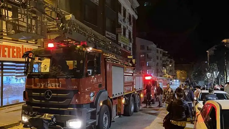 'Tuncelide bina boşluğunda yangın: Mahsur kalan evcil hayvanları itfaiye kurtardı'