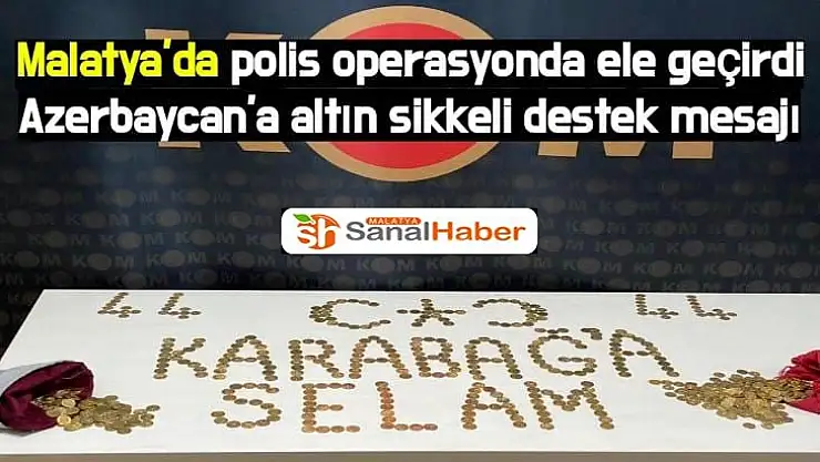Türk polisinden Azerbaycan´a altın sikkeli destek mesajı