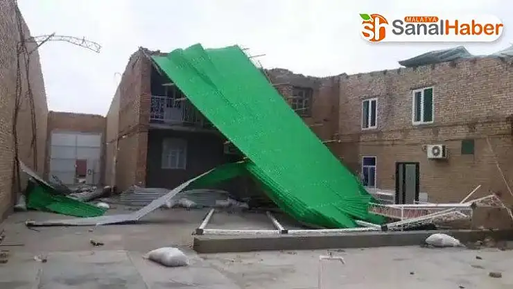 Türkmenistan'ı fırtına vurdu