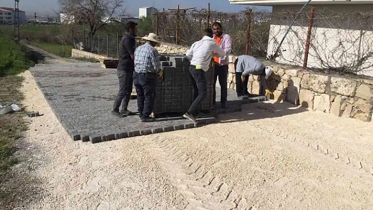 'Türmüz Küme Evlerde kilitli parke taşı çalışması'