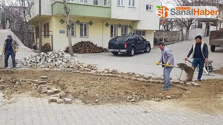 Tut Belediyesi kış sonrası yollarda bakım yapıyor