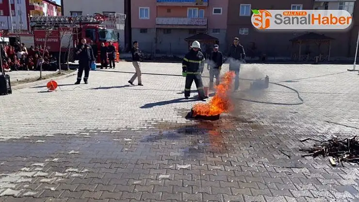 Ulaş'ta deprem ve yangın tatbikatı