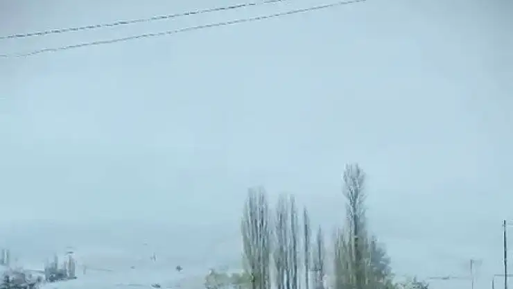 Uluköy'de kar yağışı etkili oluyor