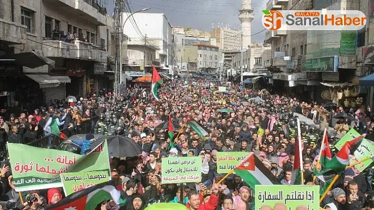 Ürdünlülerden Yüzyılın Anlaşması protestosu