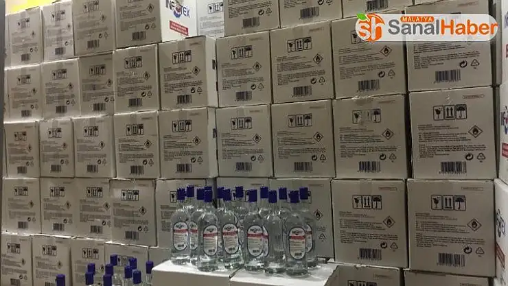 Uyarı bulunmayan bin 632 şişe alkole el konuldu