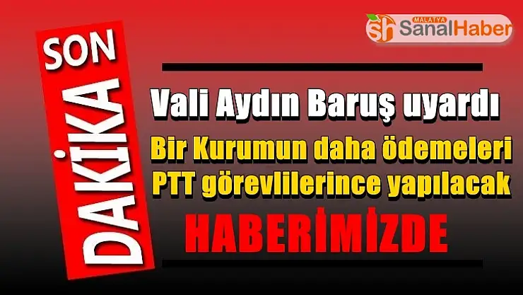 Vali Aydın Baruş uyardı Lütfen gelmeyin!
