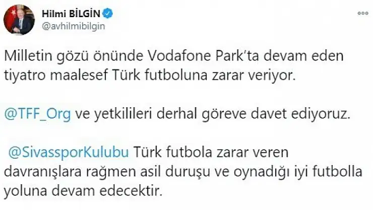 'Vali Ayhan: ''Sivasspor´un yanındayız'''