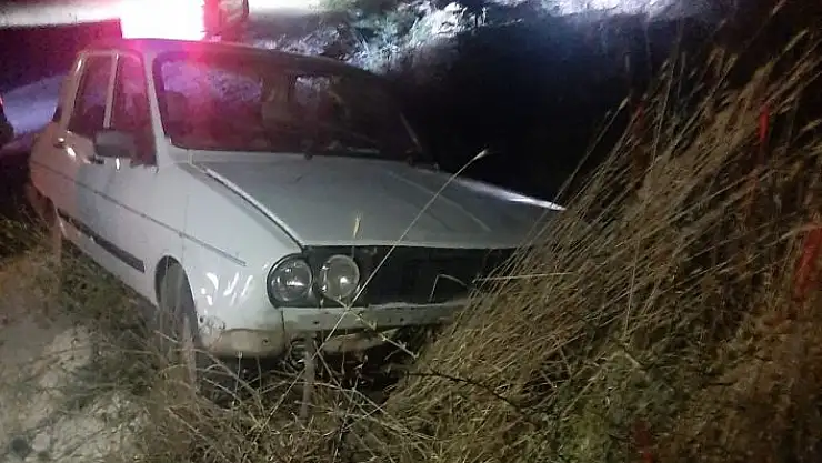 'Virajı alamayan otomobil şarampole girdi: 1 yaralı'