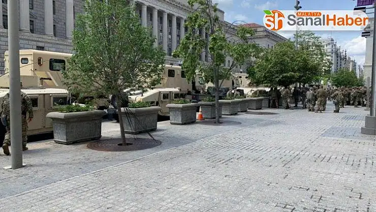 Washington'da Floyd protestolarında şiddet yerine sakinlik hakim