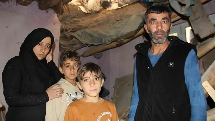 'Yağmurda toprak evin damı çöktü: 1 yaralı'
