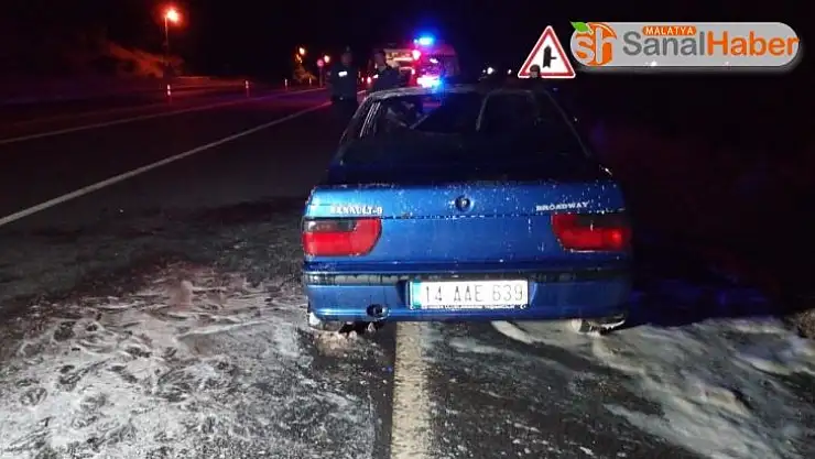 Malatya'da Yanan otomobil kullanılmaz hale geldi