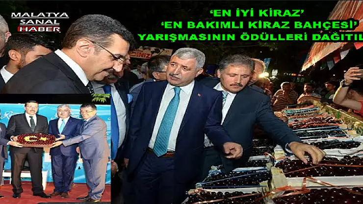 `EN İYİ KİRAZ´ VE `EN BAKIMLI KİRAZ BAHÇESİ´ YARIŞMASININ ÖDÜLLERİ DAĞITILDI