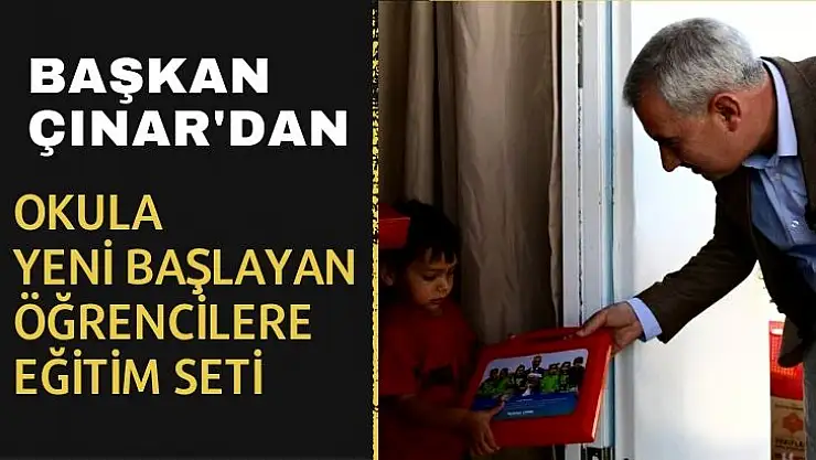 Yeşilyurt´tan okula yeni başlayan öğrencilere eğitim seti