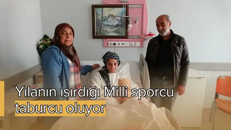 Yılanın ısırdığı Milli sporcu taburcu oluyor