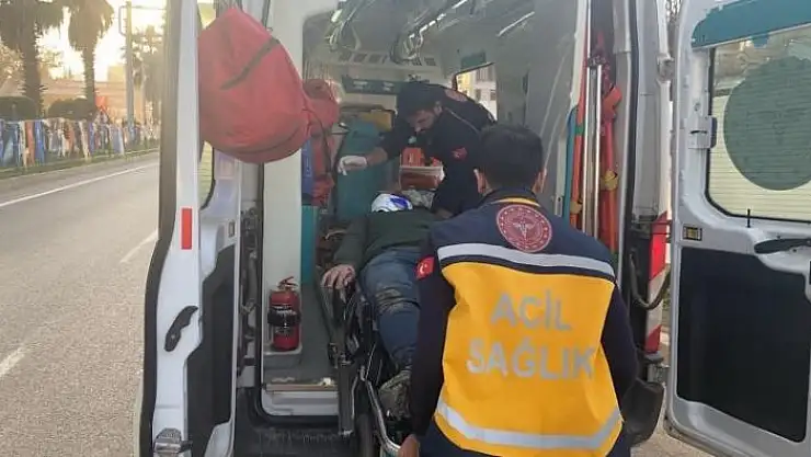 'Yol ortasına düşen taş kazaya neden oldu: 1 yaralı'