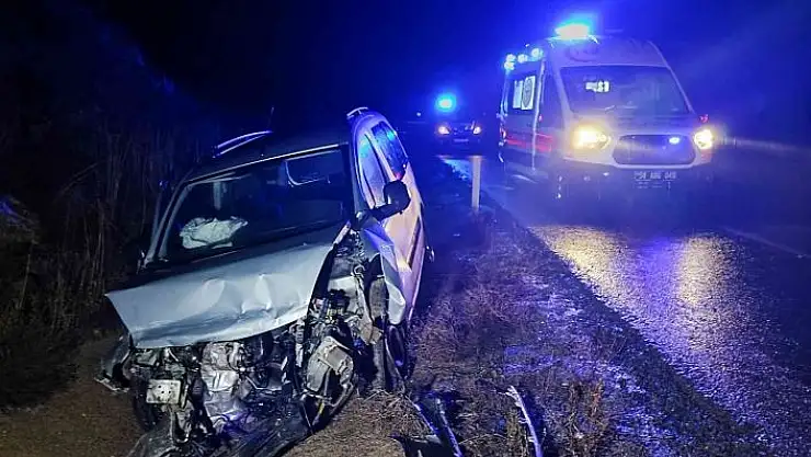 'Yoldan çıkan araç su kanalına düştü, 3 kişi yaralandı'