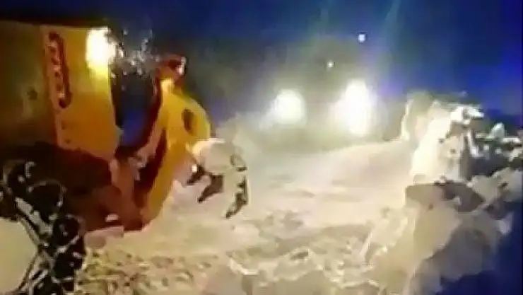 'Yollar kapandı, ekipler hastalanan 85 yaşındaki vatandaş için seferber oldu'