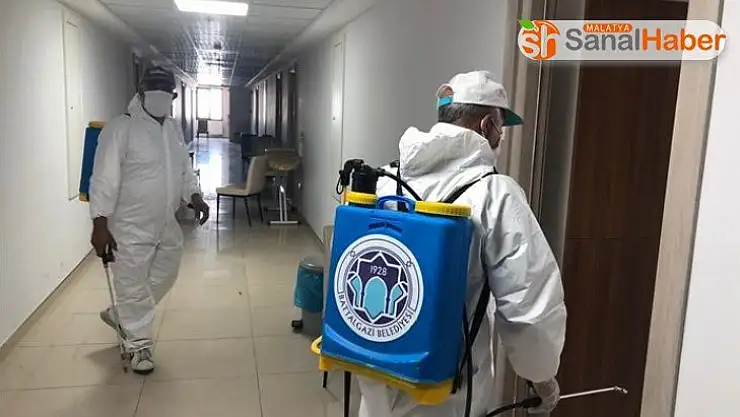 Malatya'daki yurtlar dezenfekte ediliyor