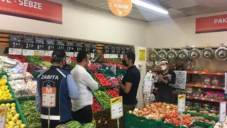 'Zabıta ekipleri marketleri denetledi'