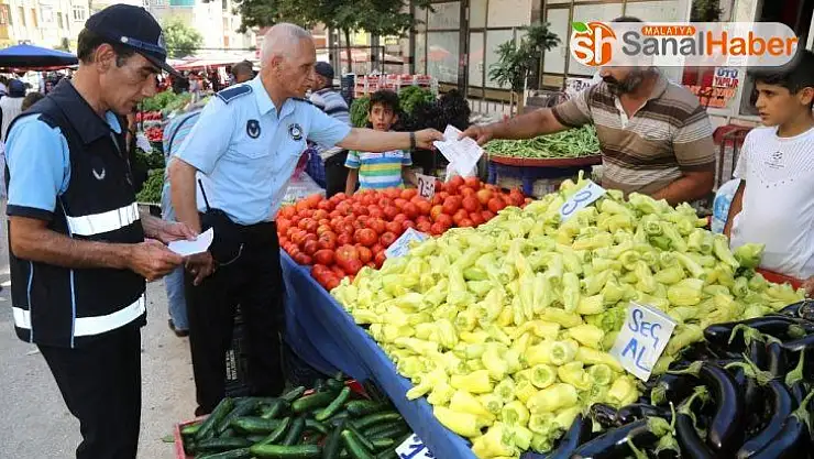 Zabıta ekiplerinden pazar denetimi