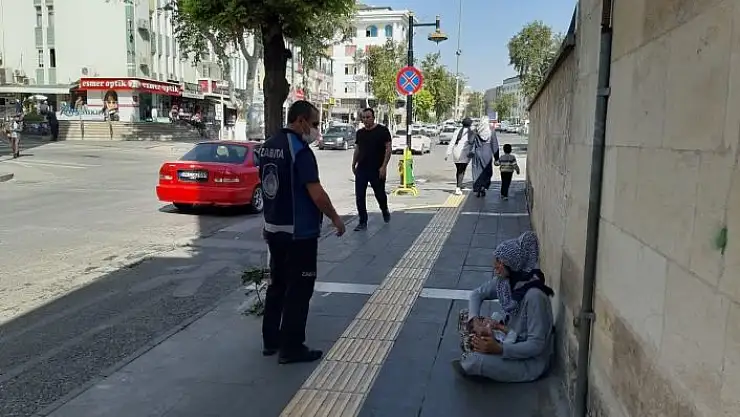 'Zabıta ve polisten dilenci operasyonu'
