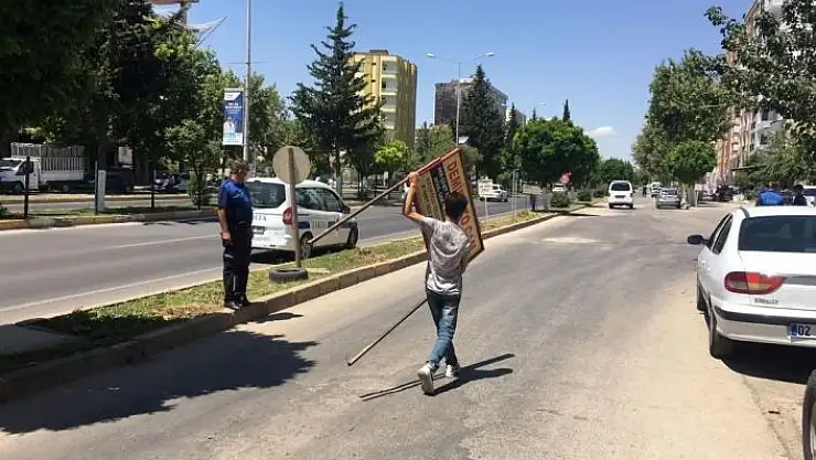 'Zabıtadan kaldırım işgali denetimi'
