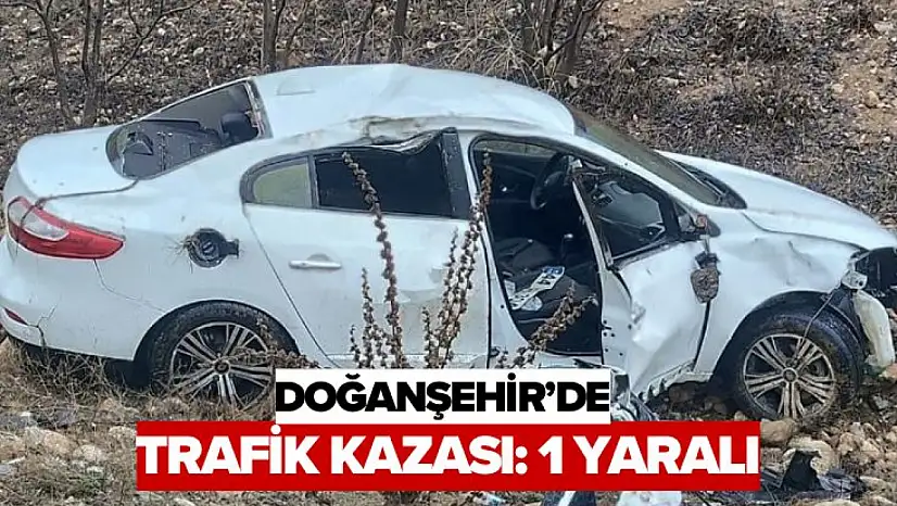 Doğanşehir'de Trafik Kazası: 1 Yaralı