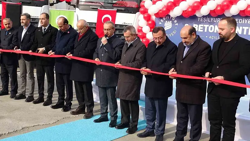 Malatya'da 70 milyon TL'lik beton santrali hizmete açıldı
