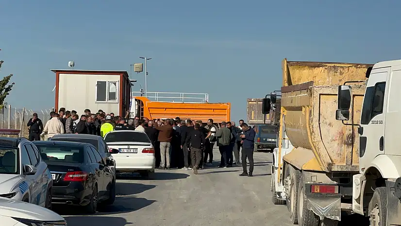 Malatya'da Hafriyat Kamyoncuları Kontak Kapattı