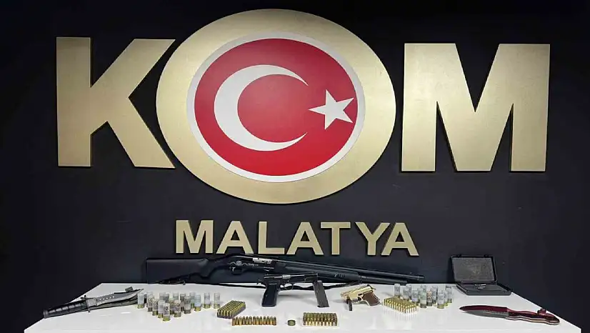 Malatya'da kaçak silah operasyonu: 4 gözaltı