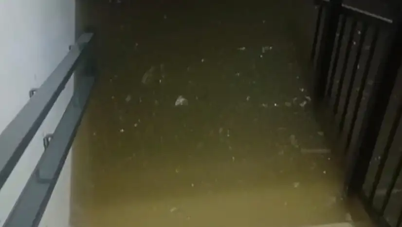 TOKİ 2. Etap'ta Bodrum Katları Su Bastı, Vatandaşlar Tepkili