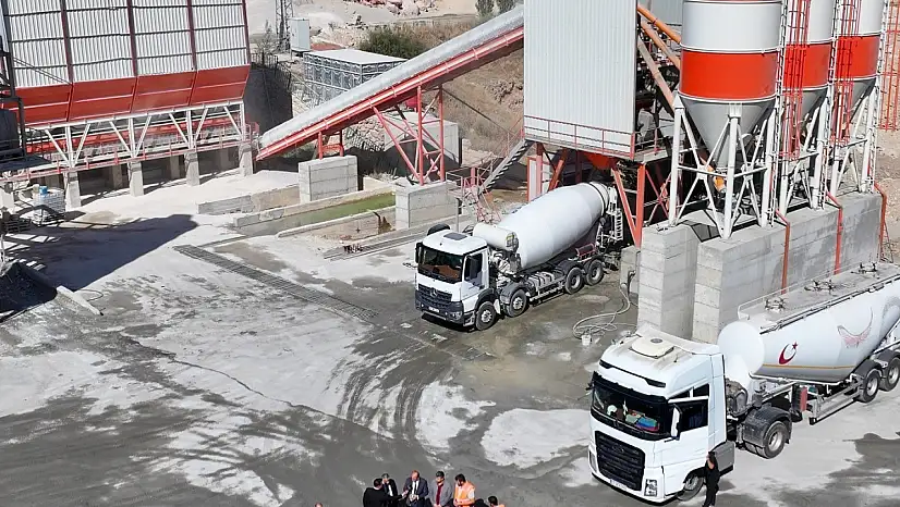 Yeşilyurt'ta beton üretim kapasitesi ikiye katlandı