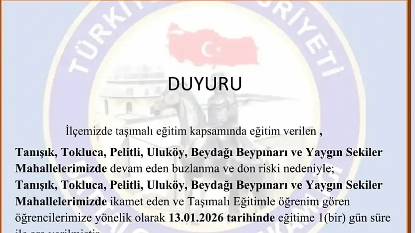 Battalgazi'de bazı bölgelerde okullar tatil edildi