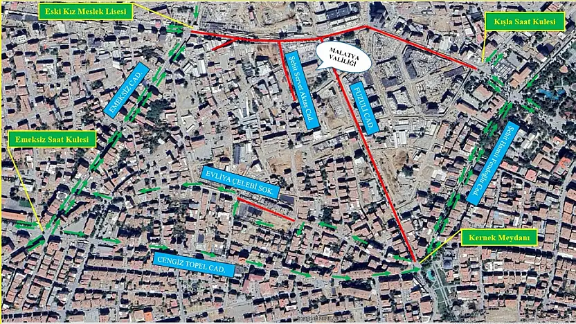 Malatya'da Bazı Güzergâhlar Trafiğe Kapatılacak