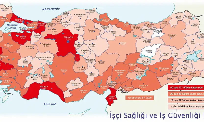 2025 yılında Malatya'da 38 İşçi İş Kazalarında Hayatını Kaybetti