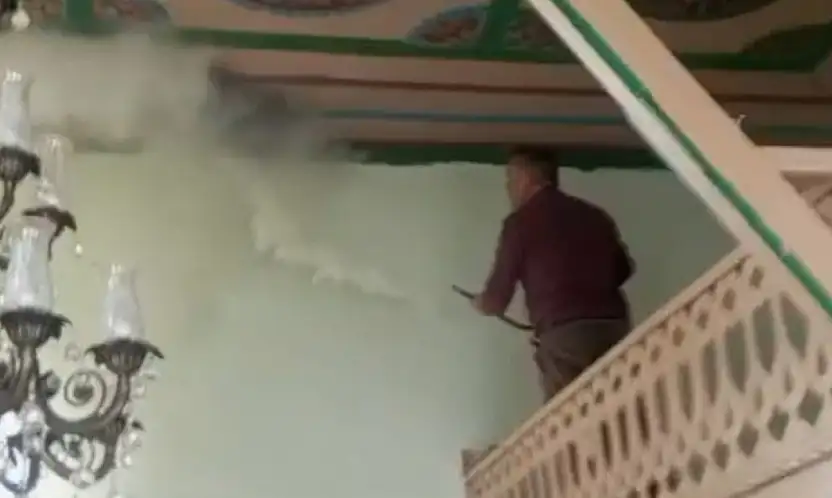 Darende'de camide korkutan yangın