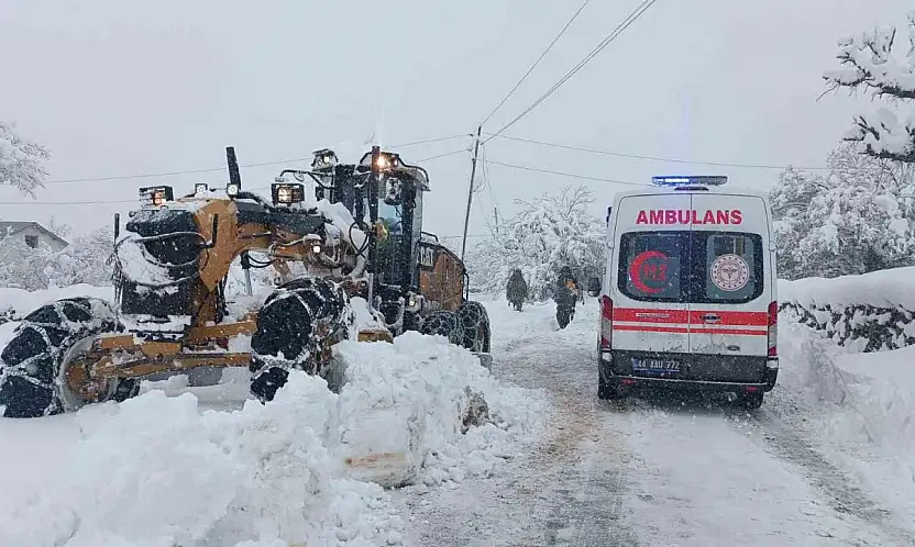Malatya'da 136 kırsal mahalle yolu kapalı