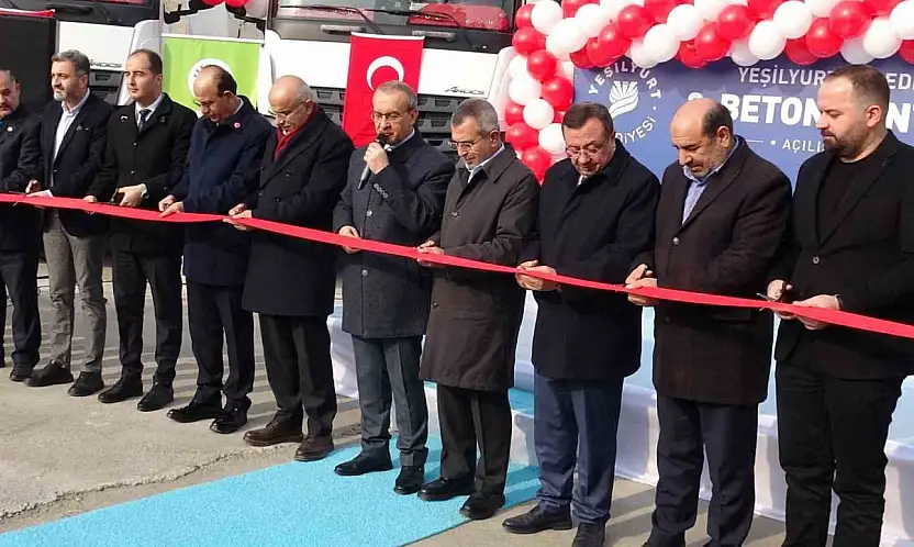 Malatya'da 70 milyon TL'lik beton santrali hizmete açıldı