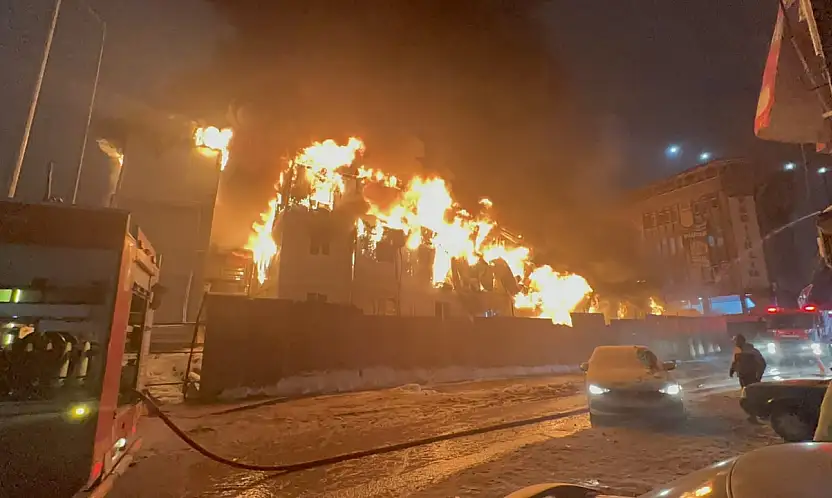 Malatya'da Büyük Yangın