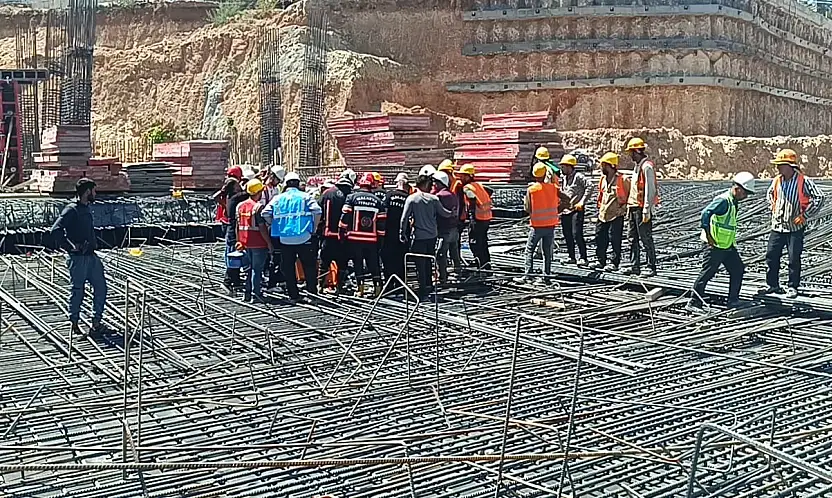 Malatya'da inşaatta iş kazası: 1 işçi yaralandı