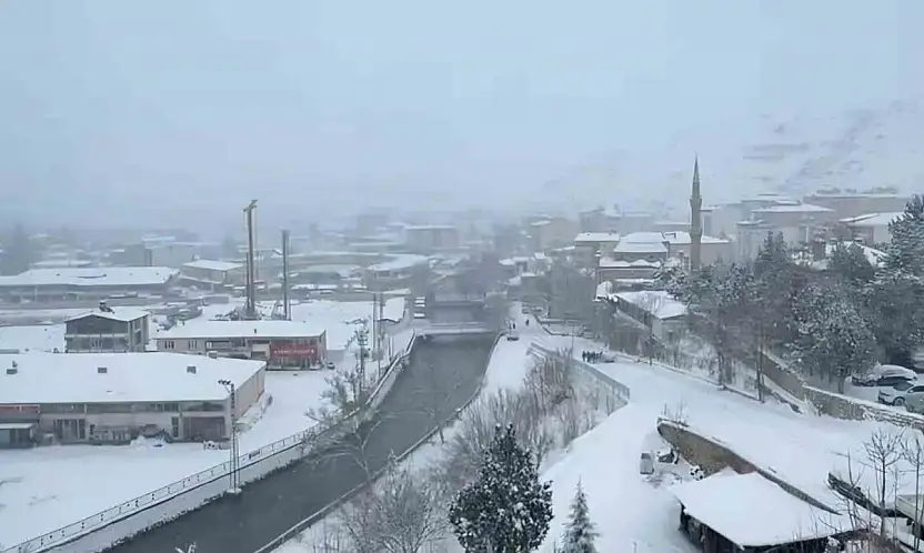 Malatya'da kar yağışı etkisini arttırdı