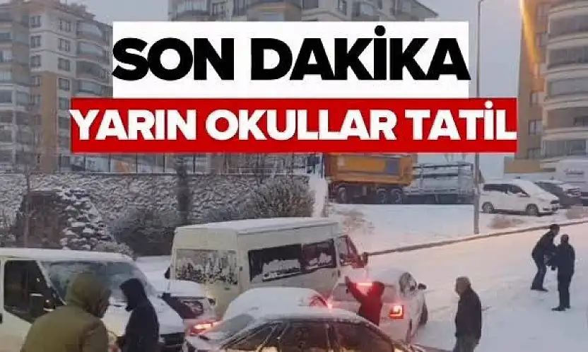 Malatya'da okullar tatil edildi