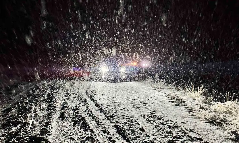 Malatya kırsalında kar yağışı etkili oluyor